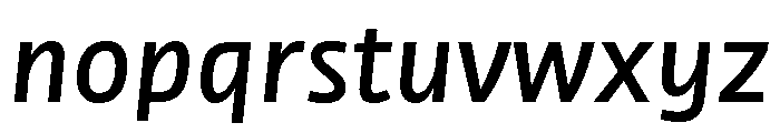 NN Medien Medium Italic Webfont Font LOWERCASE