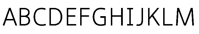 NN Medien Regular Webfont Font UPPERCASE