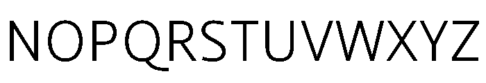 NN Medien Regular Webfont Font UPPERCASE