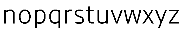 NN Medien Regular Webfont Font LOWERCASE
