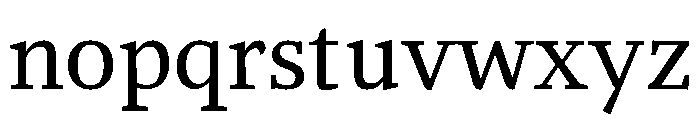 NN Rekja Regular Webfont Font LOWERCASE