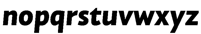 NNAlenaSTD BlackItalic Font LOWERCASE