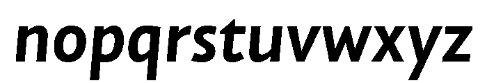 NNAlenaSTD BoldItalic Font LOWERCASE