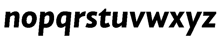 NNAlenaSTD ExtraboldItalic Font LOWERCASE