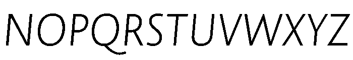 NNAlenaSTD LightItalic Font UPPERCASE