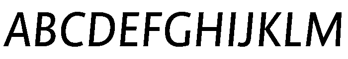 NNAlenaSTD MediumItalic Font UPPERCASE