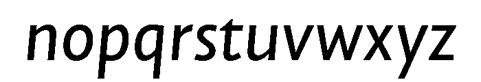 NNAlenaSTD MediumItalic Font LOWERCASE