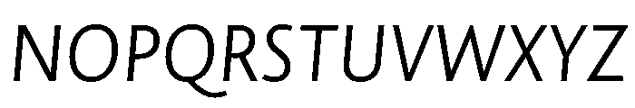 NNAlenaSTD RegularItalic Font UPPERCASE