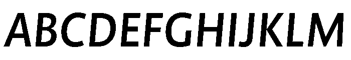 NNAlenaSTD SemiboldItalic Font UPPERCASE