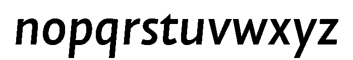 NNAlenaSTD SemiboldItalic Font LOWERCASE