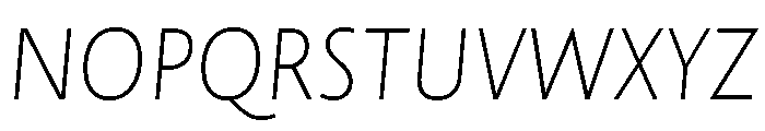 NNAlenaSTD ThinItalic Font UPPERCASE