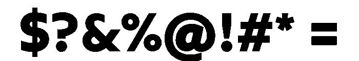 NNArosaSTD Black Font OTHER CHARS