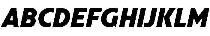 NNArosaSTD BlackItalic Font UPPERCASE