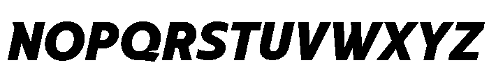 NNArosaSTD BlackItalic Font UPPERCASE