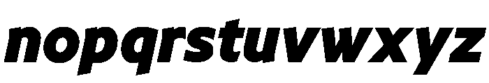 NNArosaSTD BlackItalic Font LOWERCASE