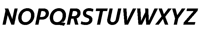 NNArosaSTD BoldItalic Font UPPERCASE