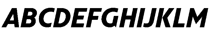 NNArosaSTD ExtraBoldItalic Font UPPERCASE