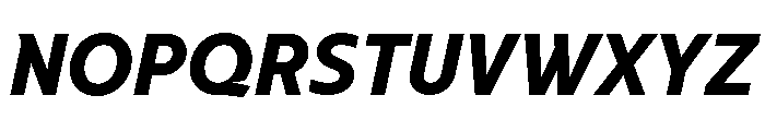 NNArosaSTD ExtraBoldItalic Font UPPERCASE