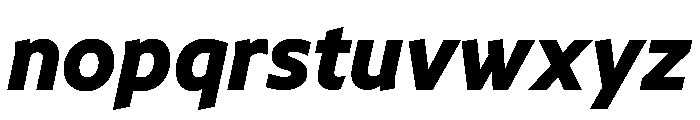 NNArosaSTD ExtraBoldItalic Font LOWERCASE