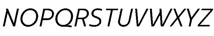 NNArosaSTD LightItalic Font UPPERCASE