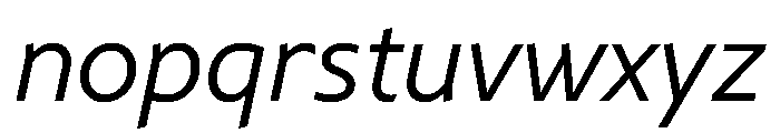 NNArosaSTD LightItalic Font LOWERCASE