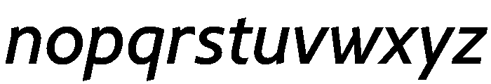 NNArosaSTD MediumItalic Font LOWERCASE