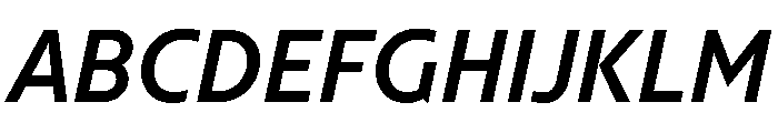 NNArosaSTD SemiBoldItalic Font UPPERCASE