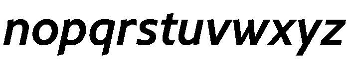 NNArosaSTD SemiBoldItalic Font LOWERCASE