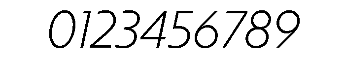 NNArosaSTD ThinItalic Font OTHER CHARS