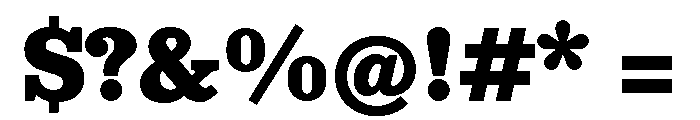 NNColroySTD Black Font OTHER CHARS