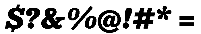 NNColroySTD BlackItalic Font OTHER CHARS