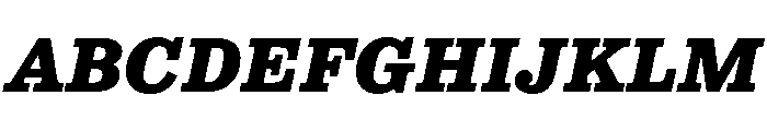 NNColroySTD BlackItalic Font UPPERCASE