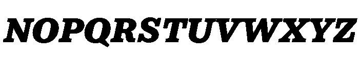 NNColroySTD BlackItalic Font UPPERCASE