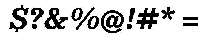 NNColroySTD BoldItalic Font OTHER CHARS