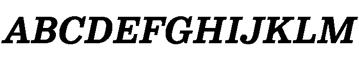 NNColroySTD BoldItalic Font UPPERCASE