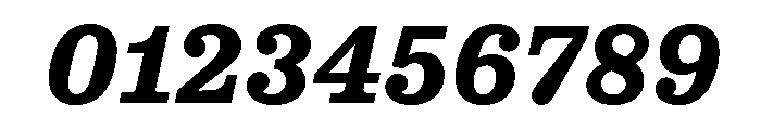 NNColroySTD HeavyItalic Font OTHER CHARS