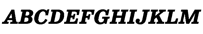 NNColroySTD HeavyItalic Font UPPERCASE