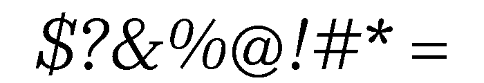 NNColroySTD LightItalic Font OTHER CHARS