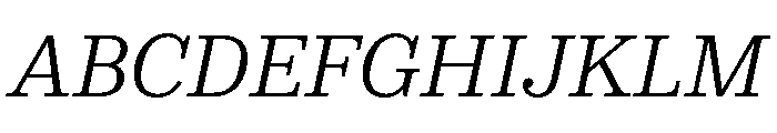 NNColroySTD LightItalic Font UPPERCASE