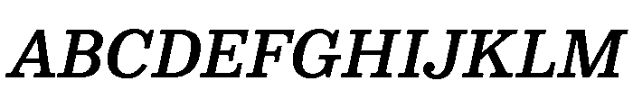 NNColroySTD MediumItalic Font UPPERCASE