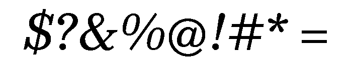 NNColroySTD RegularItalic Font OTHER CHARS
