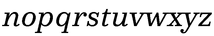NNColroySTD RegularItalic Font LOWERCASE