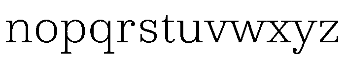 NNColroySTD Thin Font LOWERCASE