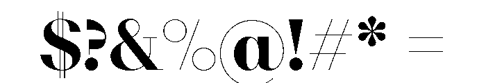 NNDidotModern STD Bold Font OTHER CHARS