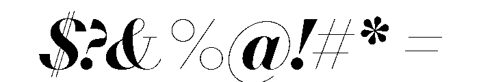 NNDidotModern STD BoldItalic Font OTHER CHARS