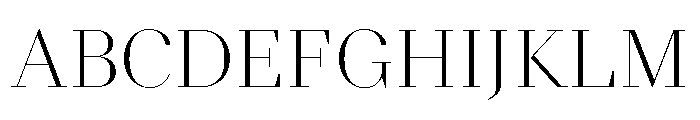 NNDidotModern STD Light Font UPPERCASE