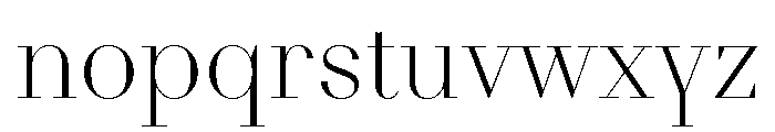NNDidotModern STD Light Font LOWERCASE