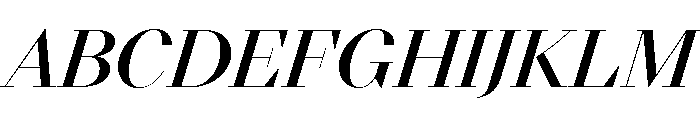 NNDidotModern STD MediumItalic Font UPPERCASE