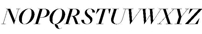 NNDidotModern STD MediumItalic Font UPPERCASE