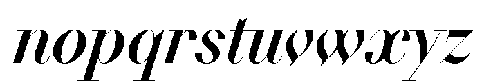 NNDidotModern STD MediumItalic Font LOWERCASE